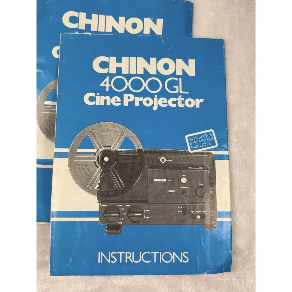 Chinon 4000GL Cine Projector Vintage 8MM Film Projector Parts Only No Reels READ